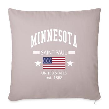 Minnesota - Sofa pillowcase 17,3'' x 17,3'' (45 x 45 cm) - light taupe - Front