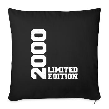 Vintage 2000 Classic 2000 Jubiläumsgeschenk - Sofakissenbezug 45 x 45 cm - Schwarz - Vorne