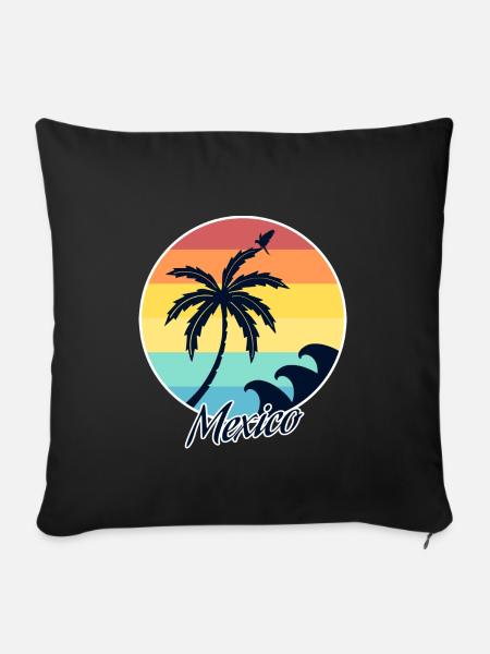 Mexico - Sofakissenbezug 45 x 45 cm - Schwarz