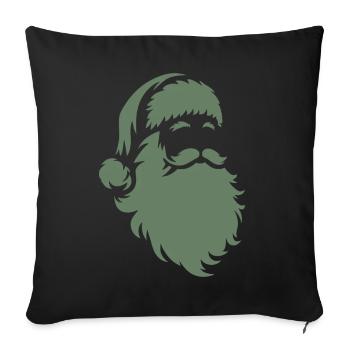 Santa Claus Silhouette: Christmas Magic - Sofa pillowcase 17,3'' x 17,3'' (45 x 45 cm) - black - Front