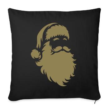 Santa Claus Silhouette: Christmas Magic - Sofa pillowcase 17,3'' x 17,3'' (45 x 45 cm) - black - Front