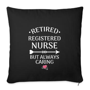 Registered Nursing Nurse Pension - Sofa pillowcase 17,3'' x 17,3'' (45 x 45 cm) - black - Front