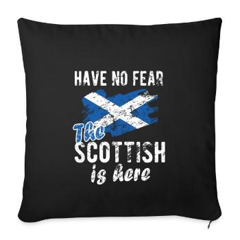 Proud Scotsman Scotland Scottish Flag - Sofa pillowcase 17,3'' x 17,3'' (45 x 45 cm) - black - Front