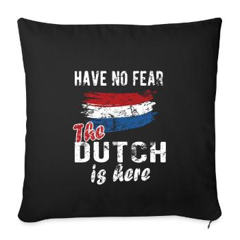 Dutch Netherlands Dutch flag - Sofa pillowcase 17,3'' x 17,3'' (45 x 45 cm) - black - Front