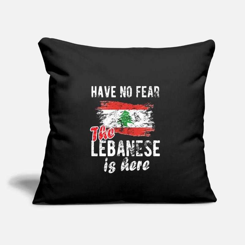 Fier liban liban libanais drapeau libanais Housse de coussin décorative 45 x 45 cm