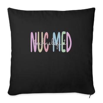 Medical Radiology Technologist Nuclear Medicine - Sofa pillowcase 17,3'' x 17,3'' (45 x 45 cm) - black - Front