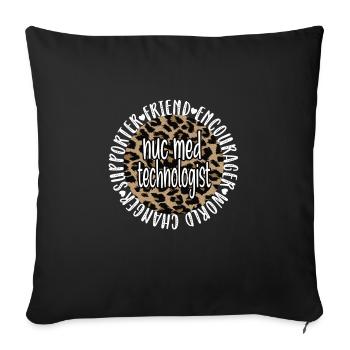 Medical Radiology Technologist Nuclear Medicine - Sofa pillowcase 17,3'' x 17,3'' (45 x 45 cm) - black - Front