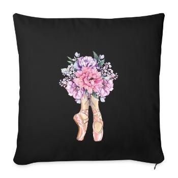 Ballet Dancer Gift Ballerina Ballet Dancer - Sofa pillowcase 17,3'' x 17,3'' (45 x 45 cm) - black - Front