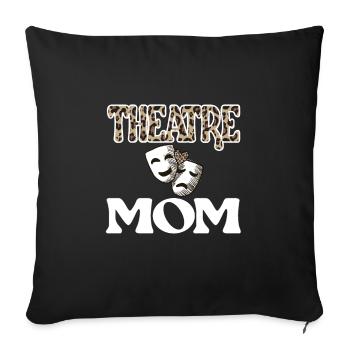 Meilleur Théâtre Mama Théâtre Acteur Mère - Housse de coussin décorative 45 x 45 cm - noir - Devant