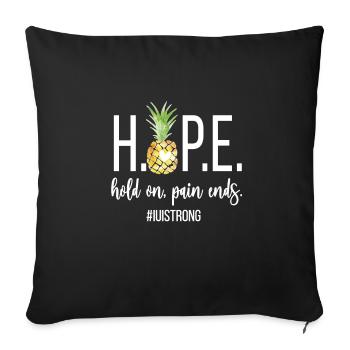 IUI Mama Intrauterine Insemination Mother Gift - Sofa pillowcase 17,3'' x 17,3'' (45 x 45 cm) - black - Front