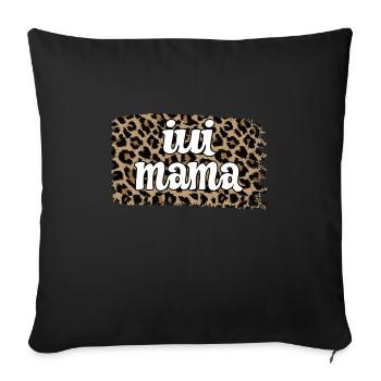 Proud IUI Mama IUI Intrauterine Insemination Mama - Sofa pillowcase 17,3'' x 17,3'' (45 x 45 cm) - black - Front