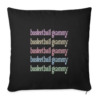 Grammy Grandma By Basketball Player Basketball Grammy - Sofa pillowcase 17,3'' x 17,3'' (45 x 45 cm) - black - Front