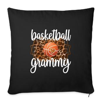 Grammy Grandma By Basketball Player Basketball Grammy - Sofa pillowcase 17,3'' x 17,3'' (45 x 45 cm) - black - Front