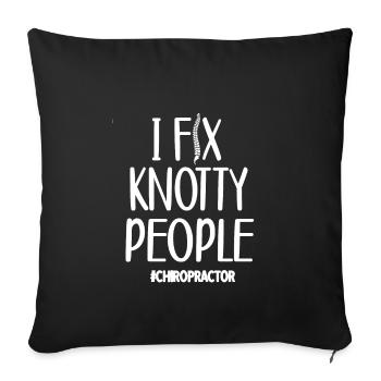 Chiropraticien Chiropratique Meilleur Chiropraticien - Housse de coussin décorative 45 x 45 cm - noir - Devant