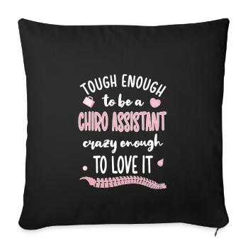 Chiropractic Assistant Chiropractic Assistant - Sofa pillowcase 17,3'' x 17,3'' (45 x 45 cm) - black - Front