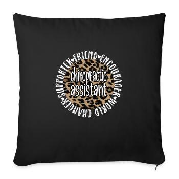 Chiropractic Assistant Chiropractic Assistant - Sofa pillowcase 17,3'' x 17,3'' (45 x 45 cm) - black - Front
