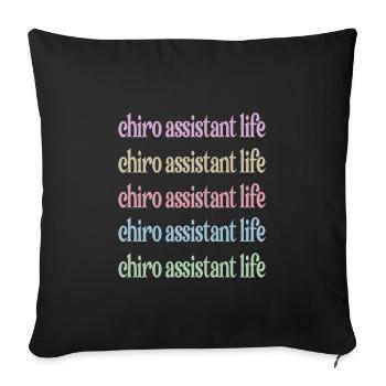 Chiropractic Assistant Chiropractic Assistant - Sofa pillowcase 17,3'' x 17,3'' (45 x 45 cm) - black - Front