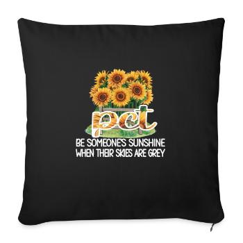Technicien en soins aux patients Soins aux patients PCT - Housse de coussin décorative 45 x 45 cm - noir - Devant