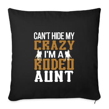 Cadeau de tante Rodeo Rodeo Rider Rodeo Rider - Housse de coussin décorative 45 x 45 cm - noir - Devant