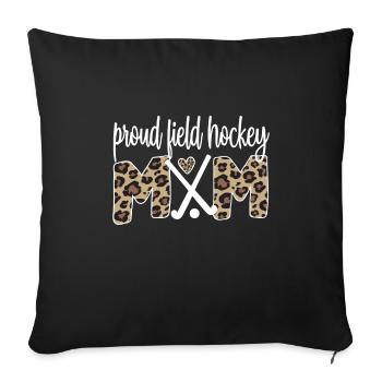 Best Field Hockey Mother Field Hockey Player Mama - Sofa pillowcase 17,3'' x 17,3'' (45 x 45 cm) - black - Front