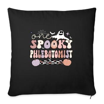 Phlebotomy Halloween Phlebotomist Phlebotomy Tech - Sofa pillowcase 17,3'' x 17,3'' (45 x 45 cm) - black - Front