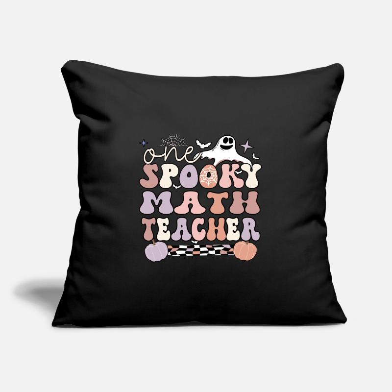 Spooky Math Teacher Halloween Math Teaching Gift Housse de coussin décorative 45 x 45 cm