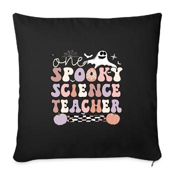 Science Teacher Halloween Science Teaching Gift - Sofa pillowcase 17,3'' x 17,3'' (45 x 45 cm) - black - Front