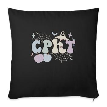 CPhT Tech Certified Pharmacy Technician Halloween - Sofakissenbezug 45 x 45 cm - Schwarz - Vorne