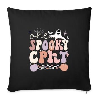 CPhT Tech Certified Pharmacy Technician Halloween - Sofakissenbezug 45 x 45 cm - Schwarz - Vorne