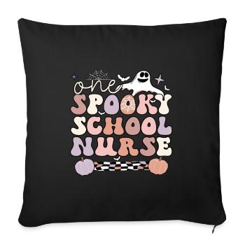School Nurse Halloween RN School Nursing Gifts - Sofa pillowcase 17,3'' x 17,3'' (45 x 45 cm) - black - Front