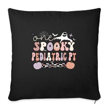 Pediatric PT Halloween Pediatric Physical Therapy - Sofa pillowcase 17,3'' x 17,3'' (45 x 45 cm) - black - Front