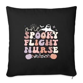 Flight Nurse Halloween RN Flight Nursing Gifts - Sofakissenbezug 45 x 45 cm - Schwarz - Vorne