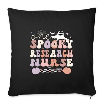 Research Nurse Clinical Research Nursing Halloween - Sofa pillowcase 17,3'' x 17,3'' (45 x 45 cm) - black - Front