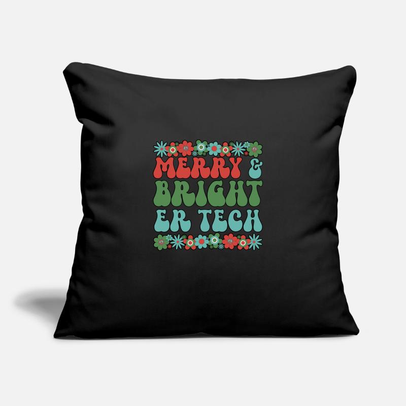 ER Tech Christmas Emergency Room Technician Xmas Sofakissenbezug 45 x 45 cm