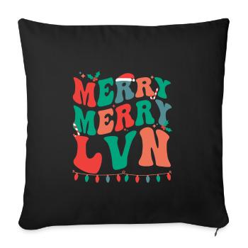 LVN Nurse Christmas Licensed Vocational Nurse Xmas - Sofa pillowcase 17,3'' x 17,3'' (45 x 45 cm) - black - Front