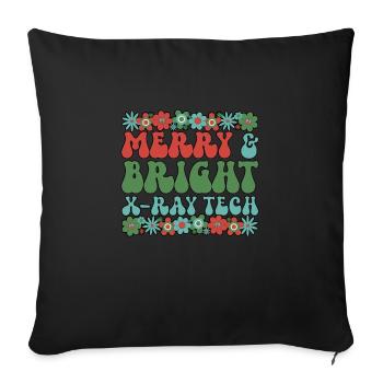 X Ray Technologist Christmas Radiology Tech Xmas - Sofakissenbezug 45 x 45 cm - Schwarz - Vorne