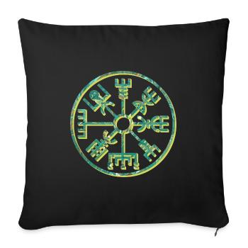 vegvisir e 71 - Housse de coussin décorative 45 x 45 cm - noir - Devant