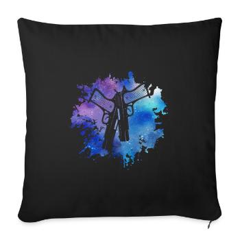 Schützenfest Schießsport Tir Sportif Shooter - Housse de coussin décorative 45 x 45 cm - noir - Devant