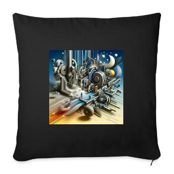 DimensionMix - Sofakissenbezug 45 x 45 cm - Schwarz - Vorne