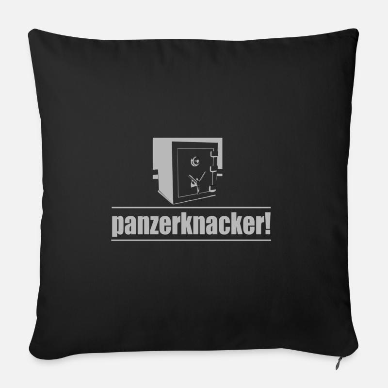 Panzerknacker - Sofakissenbezug 45 x 45 cm - Schwarz