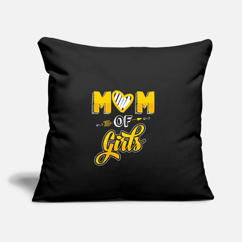 Mutter von Mädchen - Muttertag - Geschenk Sofakissenbezug 45 x 45 cm