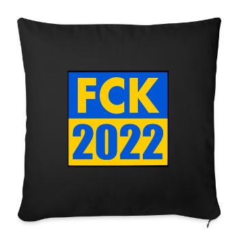 Fck 2022 - Sofakissenbezug 45 x 45 cm - Schwarz - Vorne