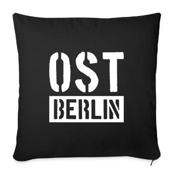 OSTBERLIN BER OST BERLIN - Sofakissenbezug 45 x 45 cm - Schwarz - Vorne