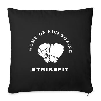 Foyer du kickboxing - Housse de coussin décorative 45 x 45 cm - noir - Devant