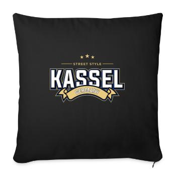 Kassel - Sofa pillowcase 17,3'' x 17,3'' (45 x 45 cm) - black - Front