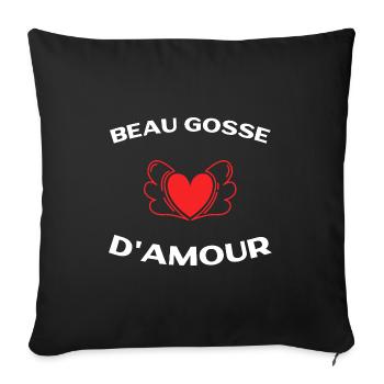Handsome Love Kid Gift Man Love Day - Sofa pillowcase 17,3'' x 17,3'' (45 x 45 cm) - black - Front
