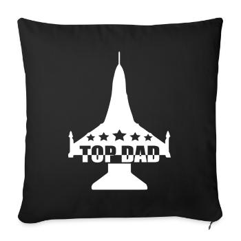 TOP DAD - Sofakissenbezug 45 x 45 cm - Schwarz - Vorne