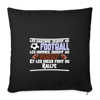 Les dieux Rallye cadeau - Housse de coussin décorative 45 x 45 cm - noir - Devant