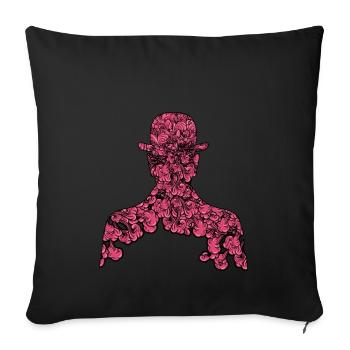 Fourth Son of Man - Sofa pillowcase 17,3'' x 17,3'' (45 x 45 cm) - black - Front