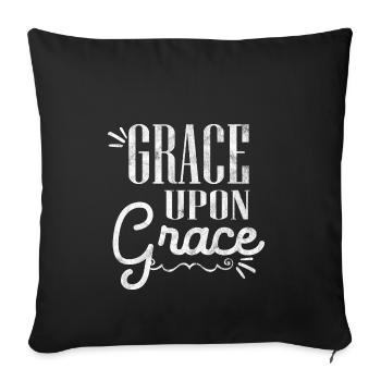 Chrétien Christian Grace grâce à Grace - Housse de coussin décorative 45 x 45 cm - noir - Devant
